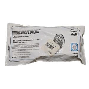(Bag of 2) MSA GME-P100 Combination Cartridges For Advantage Respirators 815366